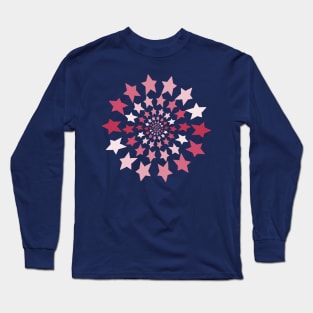 Ever Decreasing Circles Viva Magenta Star Graphic Long Sleeve T-Shirt